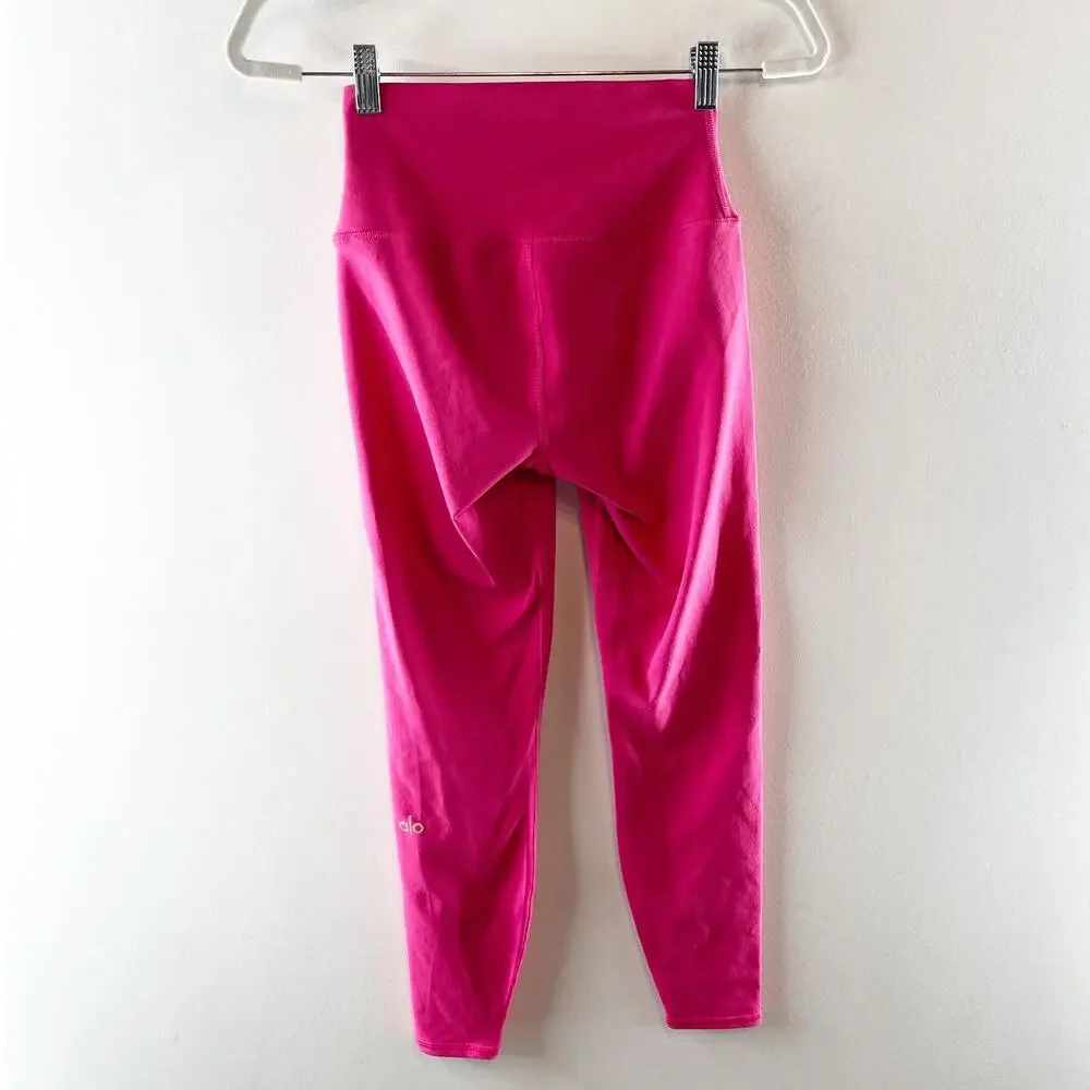 Alo 7/8 High Waist Airlift Leggings in Summer Crush Pink XS